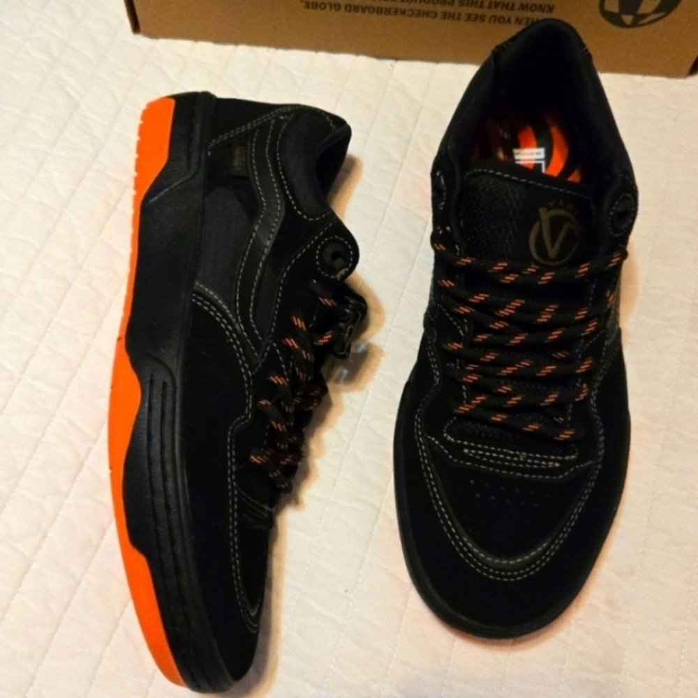 Vans Rowan 2 Skate Men Size 7 Spitfire Pro Impactwaffle Black and Orange 112025 - Picture 3 of 9